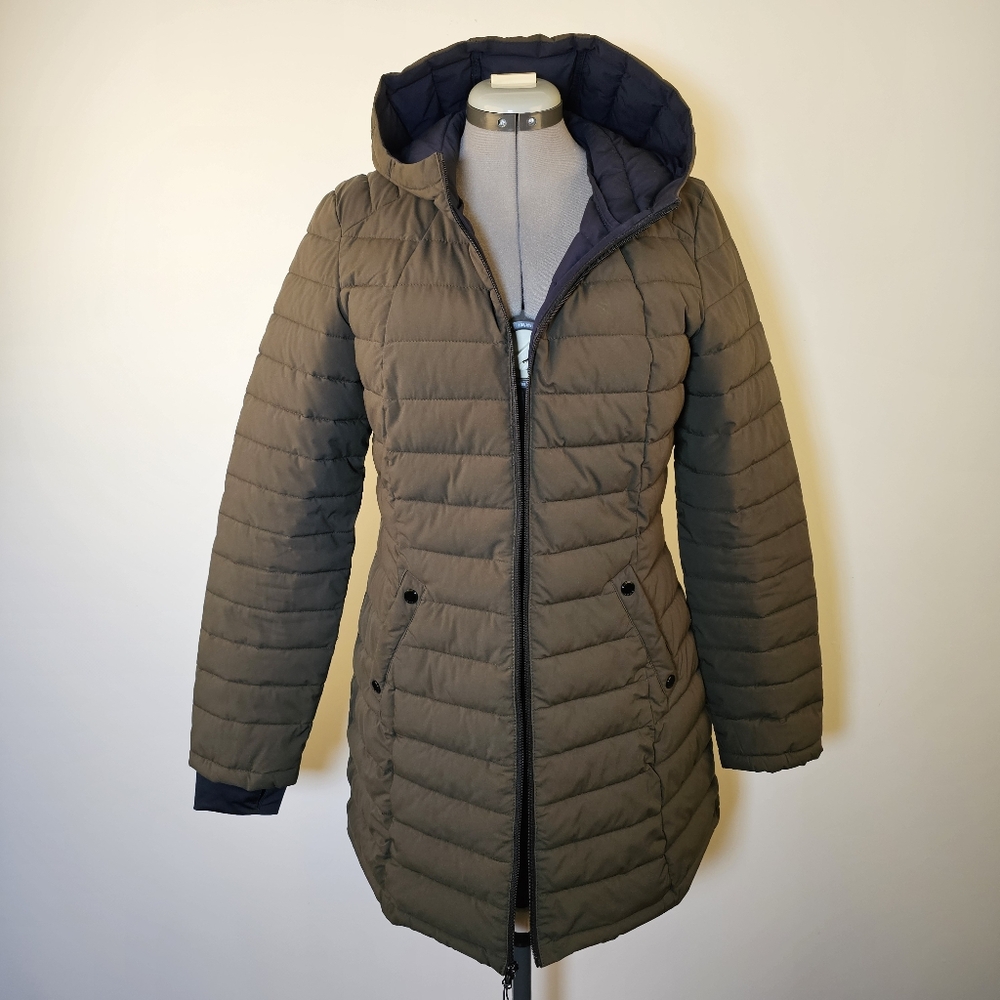 HFX Army Green Light Puffer Hooded Jacket size L US